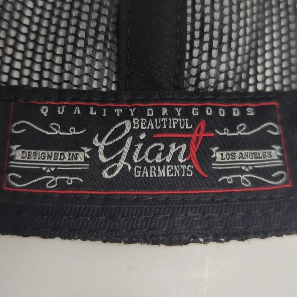 Beautiful Giant Sargent Mens Black Trucker Hat Snapback Mesh Cap BGT104 NEW